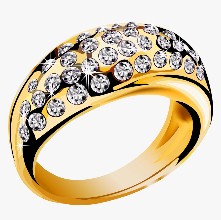 Ring Clipart Gold Ring - Jewellery Ring Png, Transparent Png, Free Download