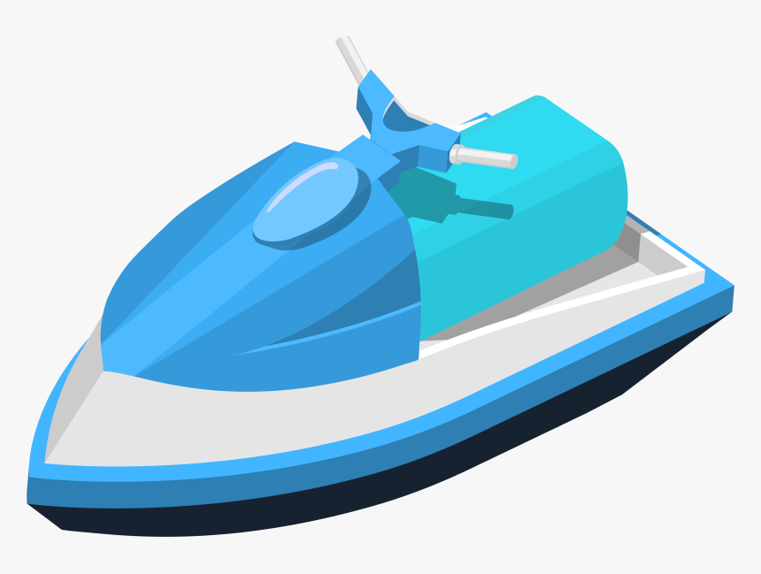 Clipart Boat Ski Boat - Clipart Jet Ski Png, Transparent Png, Free Download