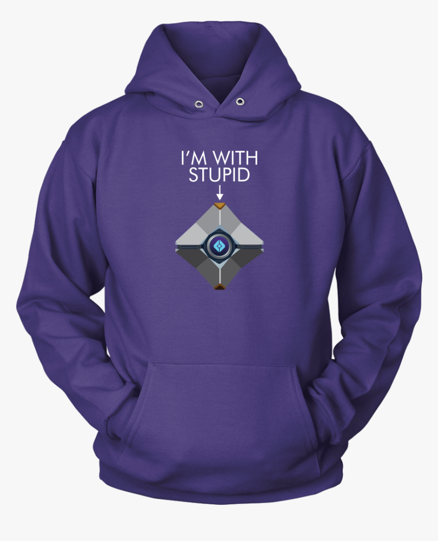 Destiny Ghost I"m With Stupid Hoodie - Sudadera Motocross Love, HD Png Download, Free Download