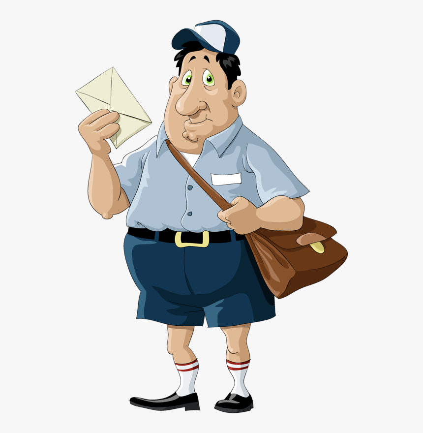 Фотки Clip Art Pictures, Art Images, Community Helpers, - Mailman Cartoon, HD Png Download, Free Download