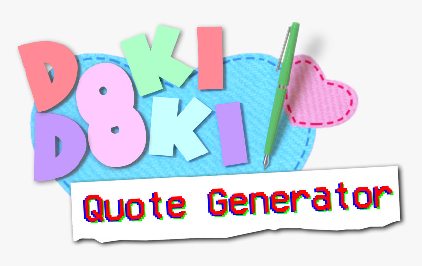 Doki Doki Literature Club Logo Png, Transparent Png, Free Download
