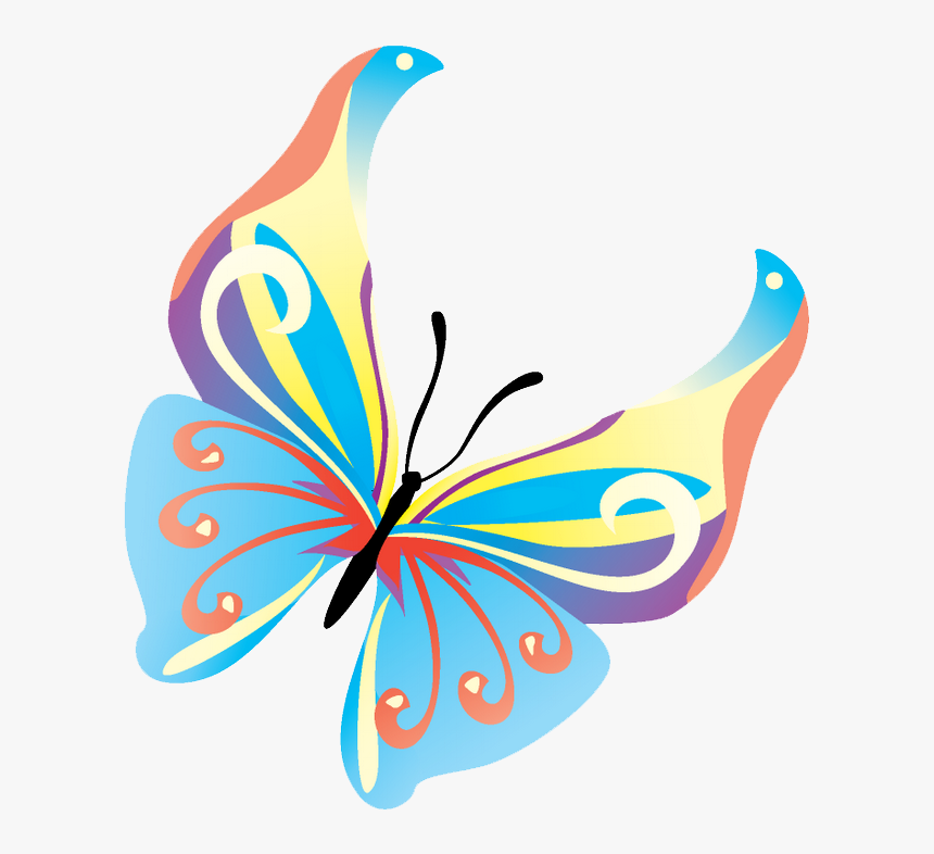 Butterfly Insect Clip Art - Transparent Butterfly Clipart, HD Png Download, Free Download