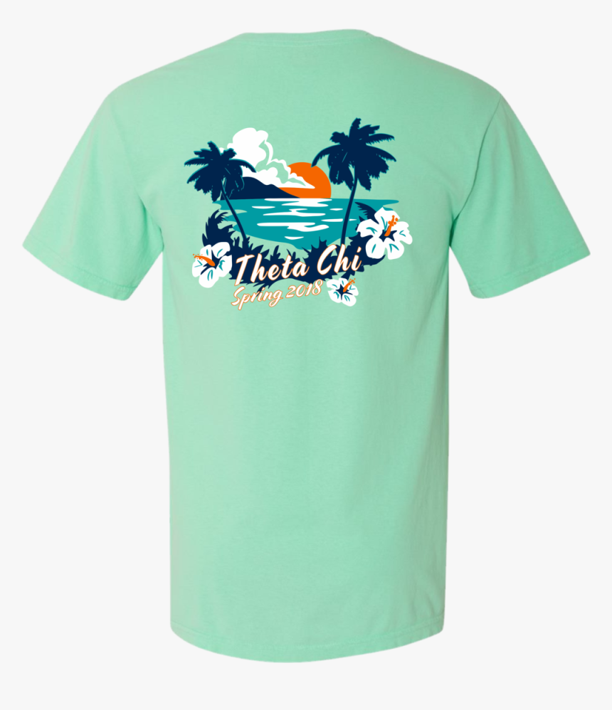 Theta Chi Spring 18 Ss Mint Back - Theta Chi Island Shirts, HD Png ...