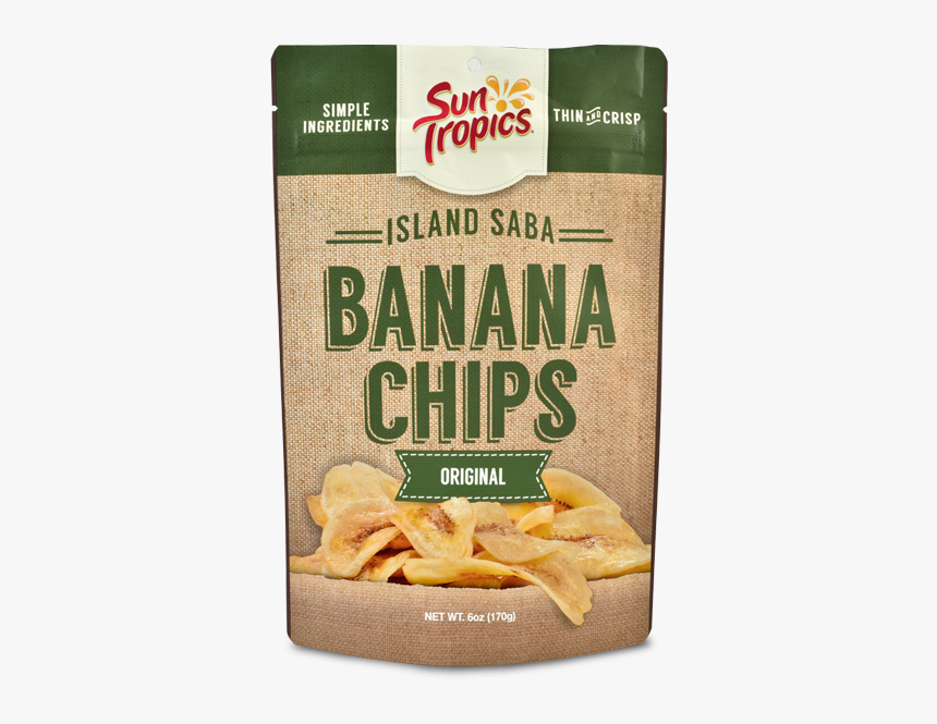Island Saba Banana Chips - Sun Tropics Banana Chips, HD Png Download, Free Download