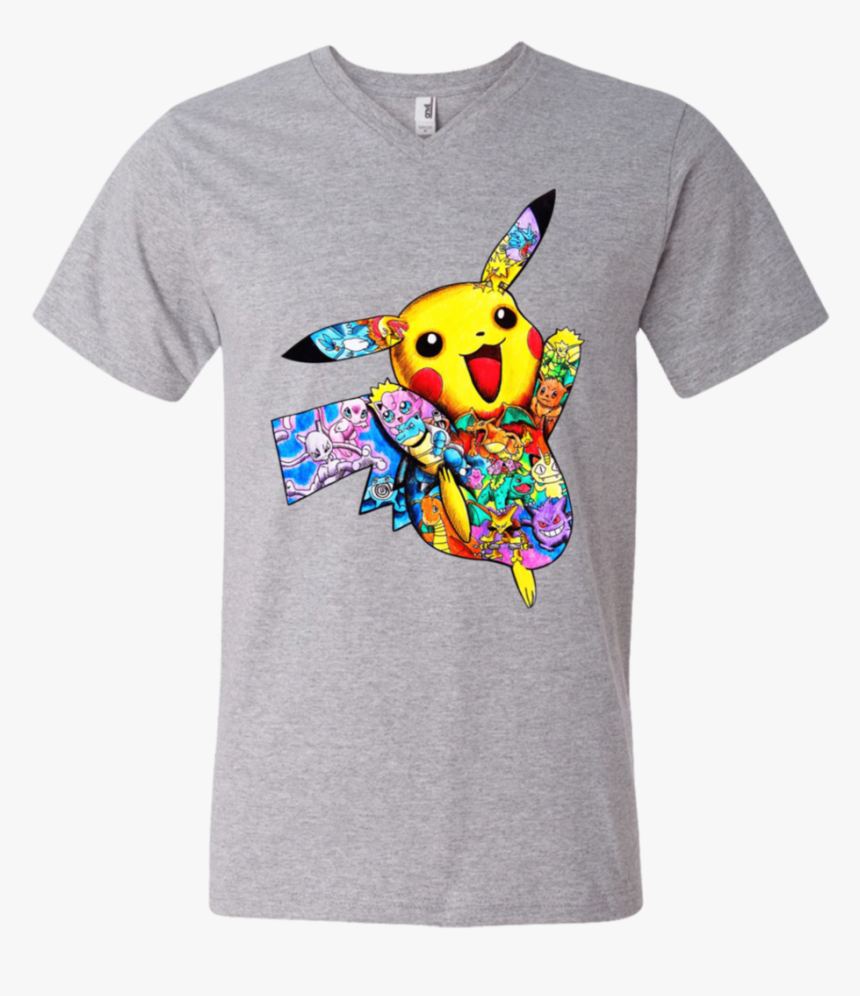 Pikachu Tattoo 982 Men"s Printed V Neck T Shirt - Bugs Bunny Lola T Shirt, HD Png Download, Free Download