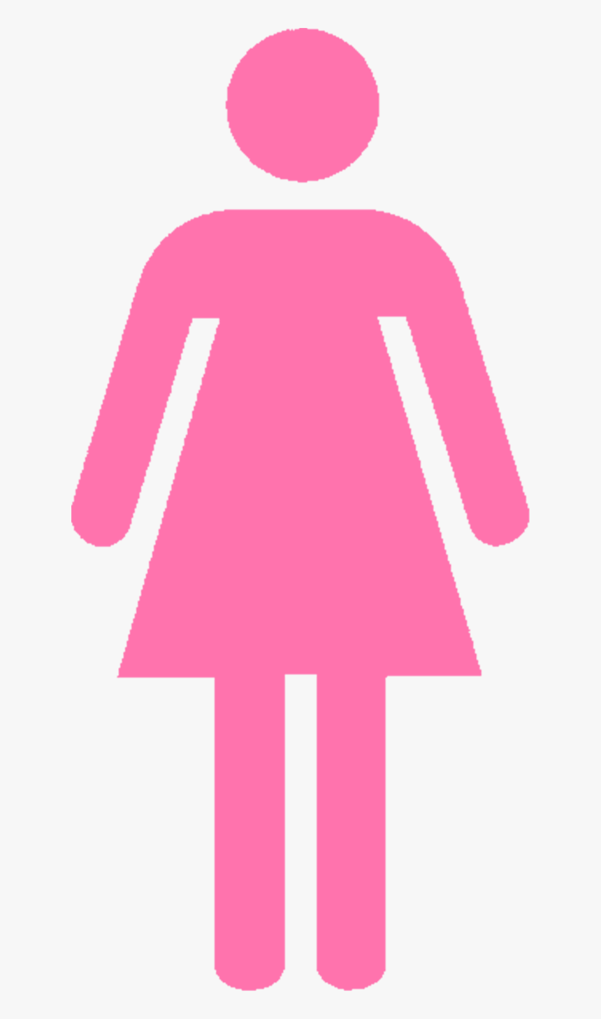 Clipart Bathroom Bathroom Sign - Woman Symbol Red, HD Png Download, Free Download