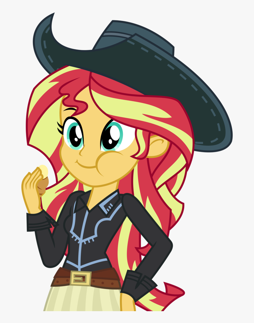 Apple Fritter , Artist - My Little Pony Equestria Girls Cowgirl Sunset Shimmer, HD Png Download, Free Download