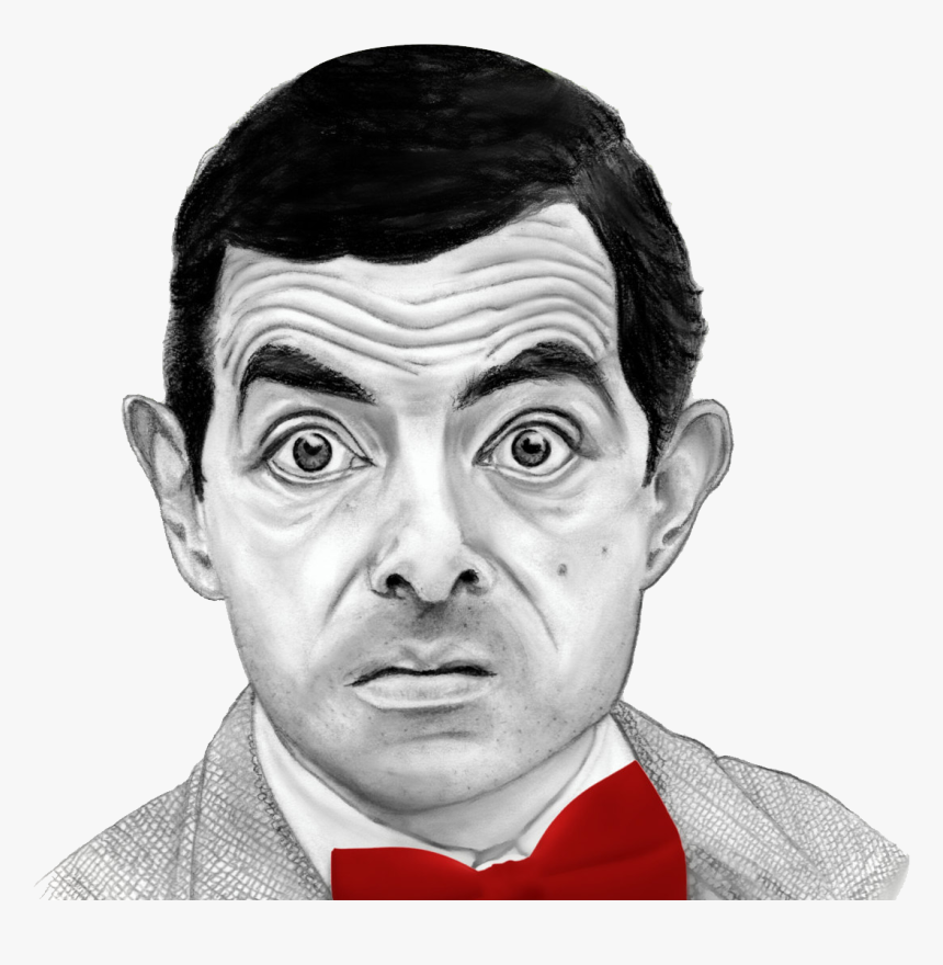 Rowan Atkinson Mr - Pencil Drawing Mr Bean, HD Png Download, Free Download