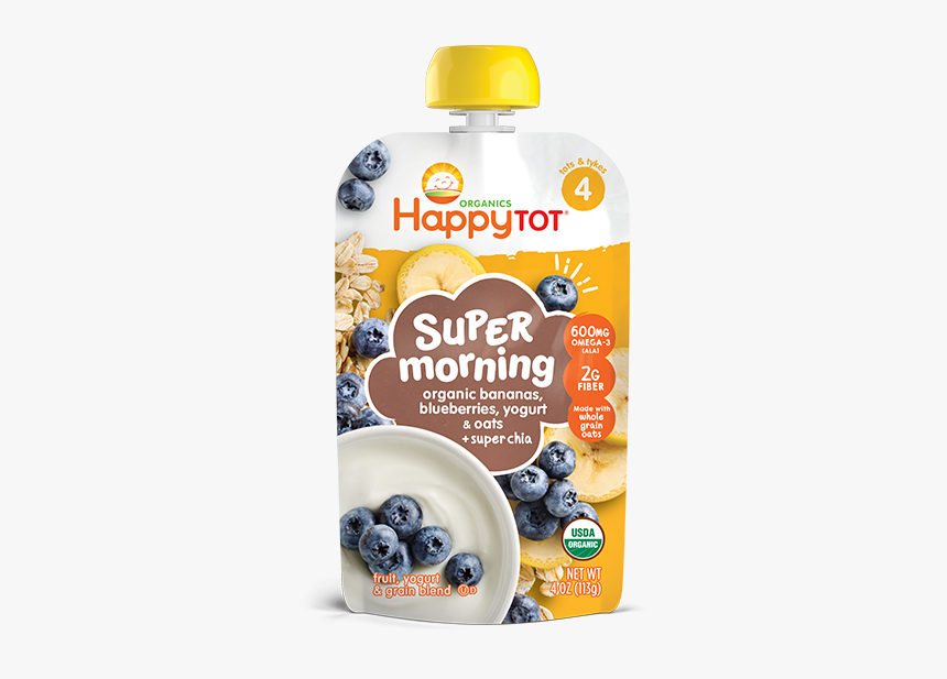 Bananas, Blueberries, Yogurt & Oats"
 Class="fotorama - Happy Tot Toddler Food, HD Png Download, Free Download