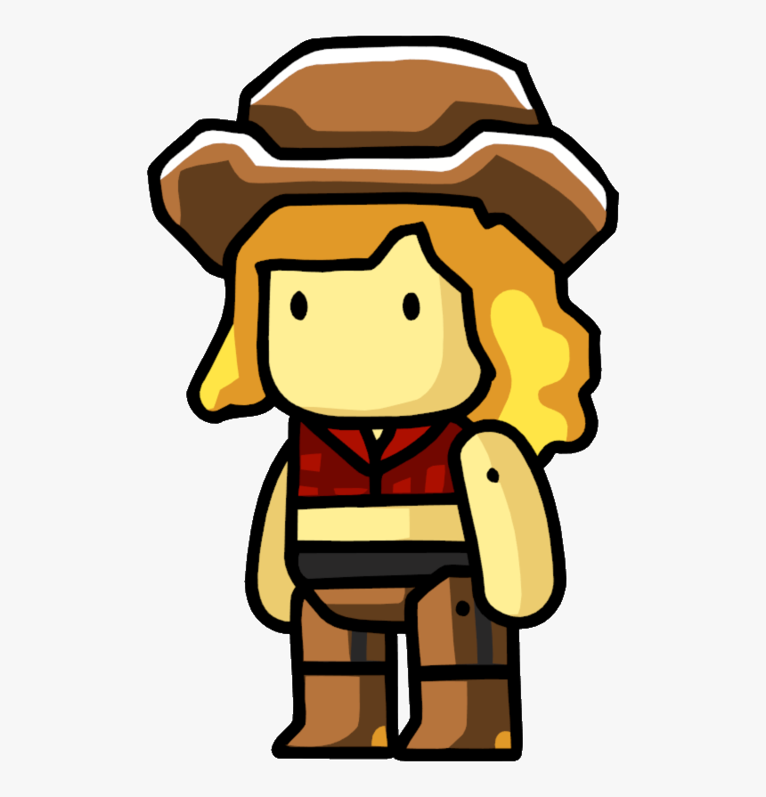 Cowboy - Scribblenauts Cowgirl, HD Png Download, Free Download