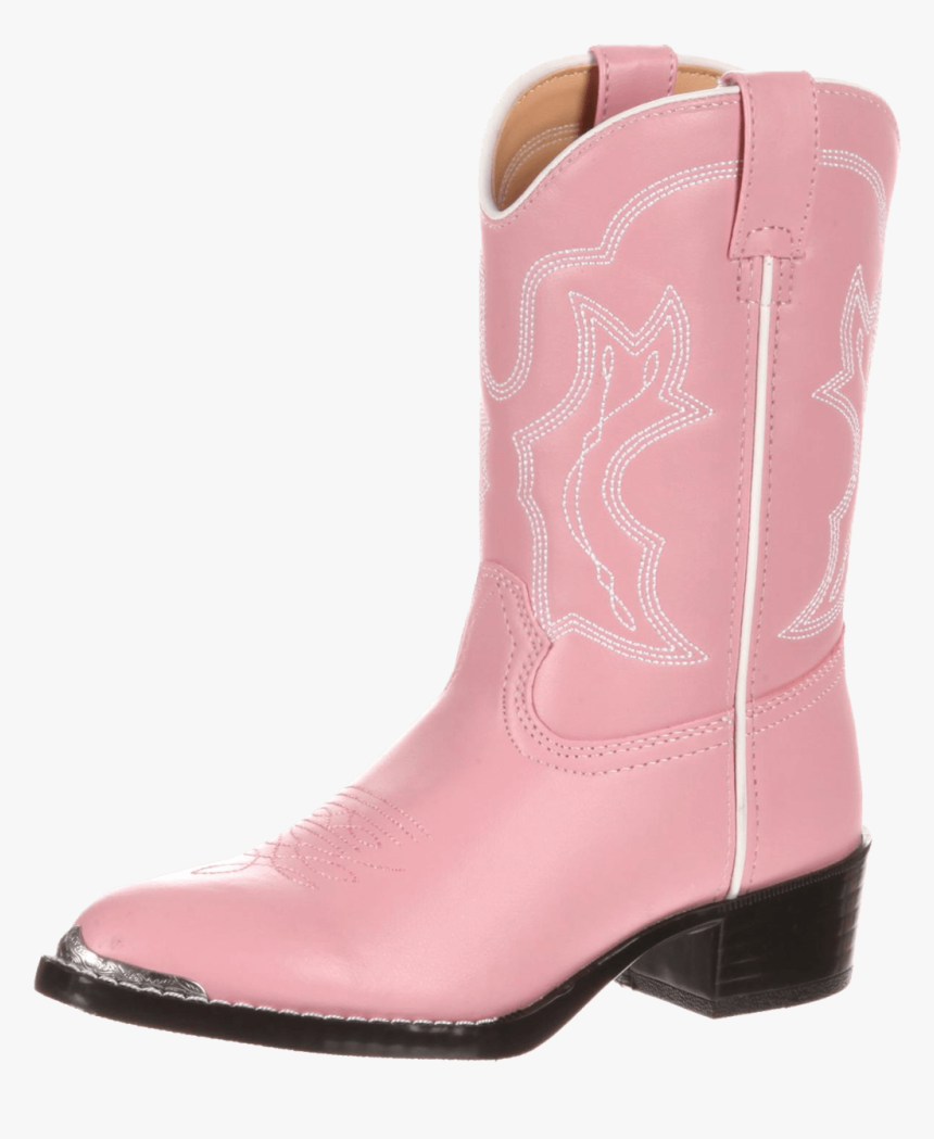 Durango Girl"s Cowgirl Boot With Silver Toe Tip - Pink Cartoon Cowboy Boot, HD Png Download, Free Download