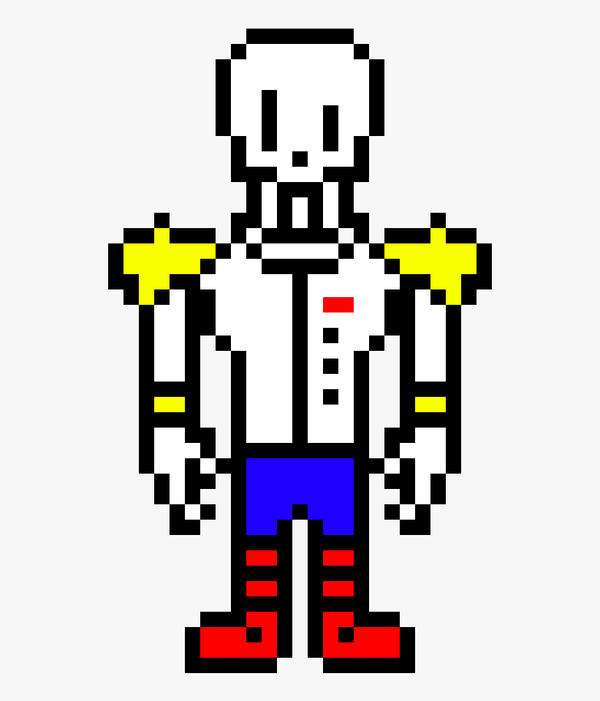 Undertale Royal Uniform Papyrus Pixel Art Undertale Hd Png Download Kindpng