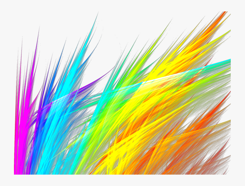 Rainbow Grass Fractal By Debzb - Rainbow Grass Transparent, HD Png Download, Free Download