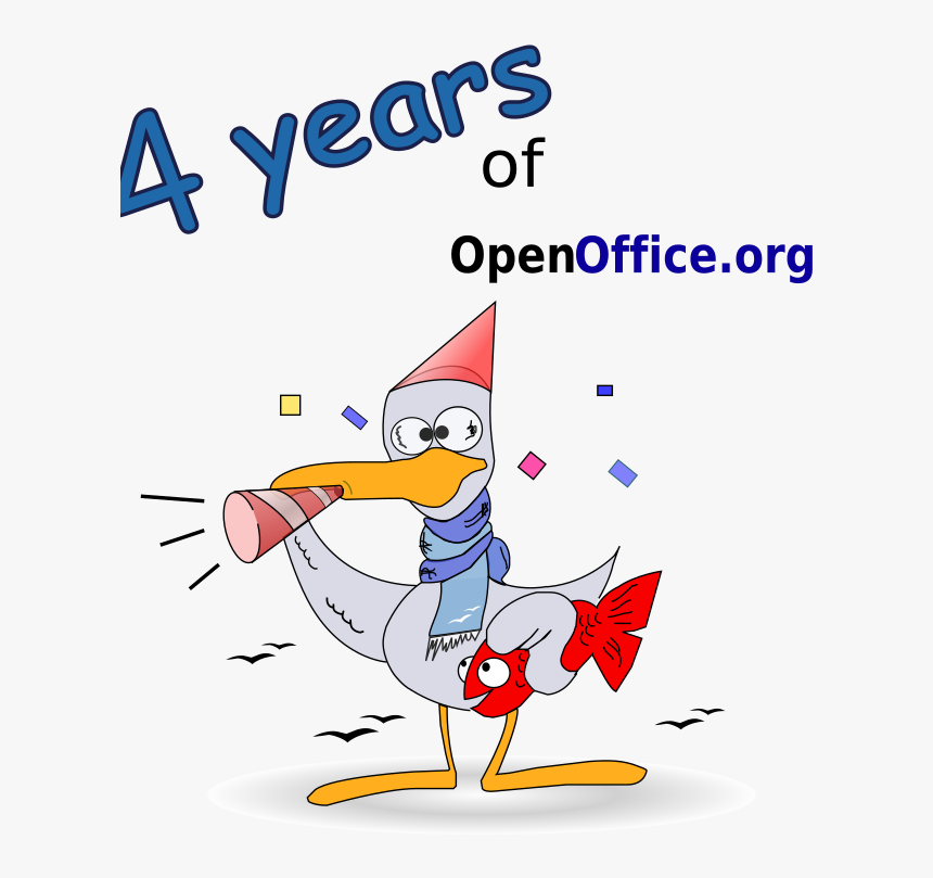 Otto 4 Year Celebration - Seagull, HD Png Download, Free Download