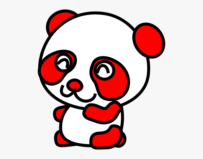 Red And White Panda, HD Png Download, Free Download