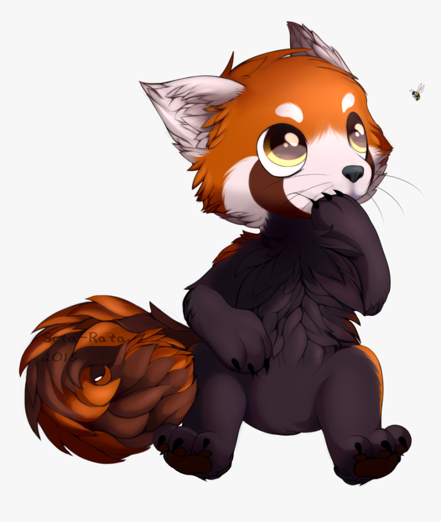 Digital Art « Older Amélia Red Panda , Png Download - Cartoon, Transparent Png, Free Download