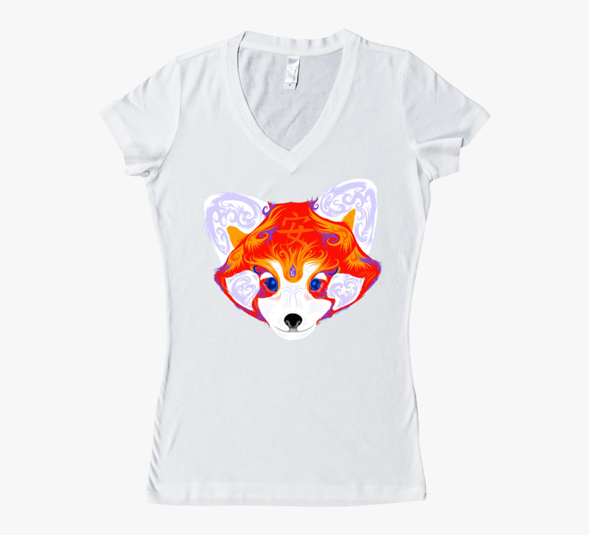 Red Panda Serenity Women"s V-neck - Red Fox, HD Png Download, Free Download