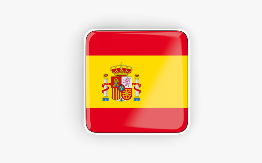 Square Icon With Frame - Spain Flag Icon Square, HD Png Download, Free Download