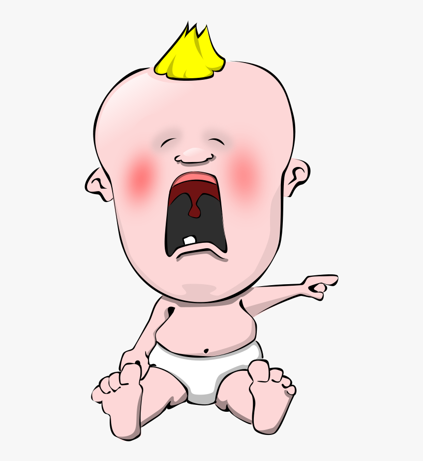 Crying Baby Svg Clip Arts - Crying Baby Cartoon, HD Png Download, Free Download