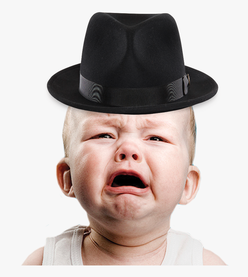 View Samegoogleiqdbsaucenao Baby Crying With Fedora - Crying Baby Face Png, Transparent Png, Free Download