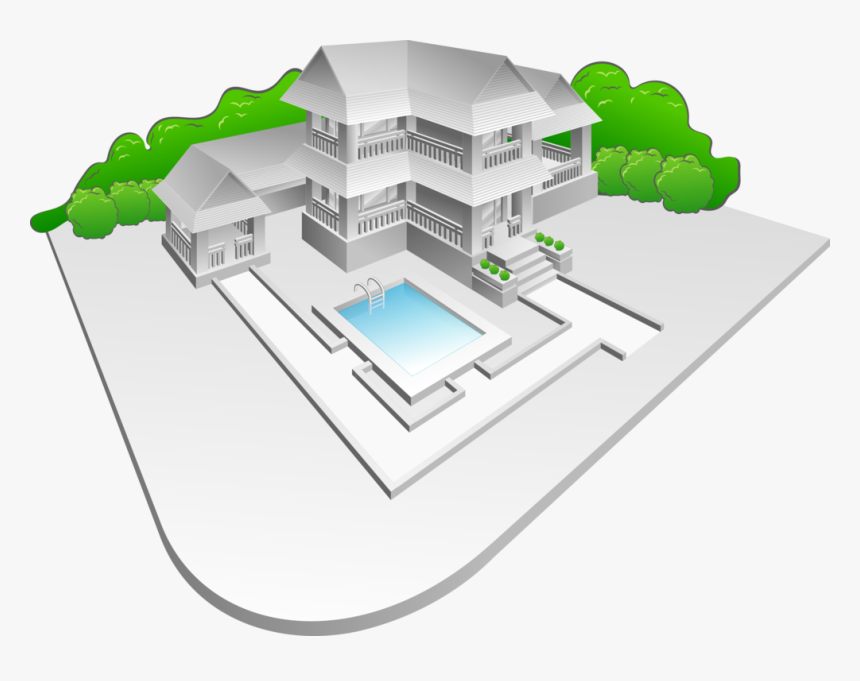 Diagram,urban Design,elevation - Clip Art Mansion, HD Png Download, Free Download