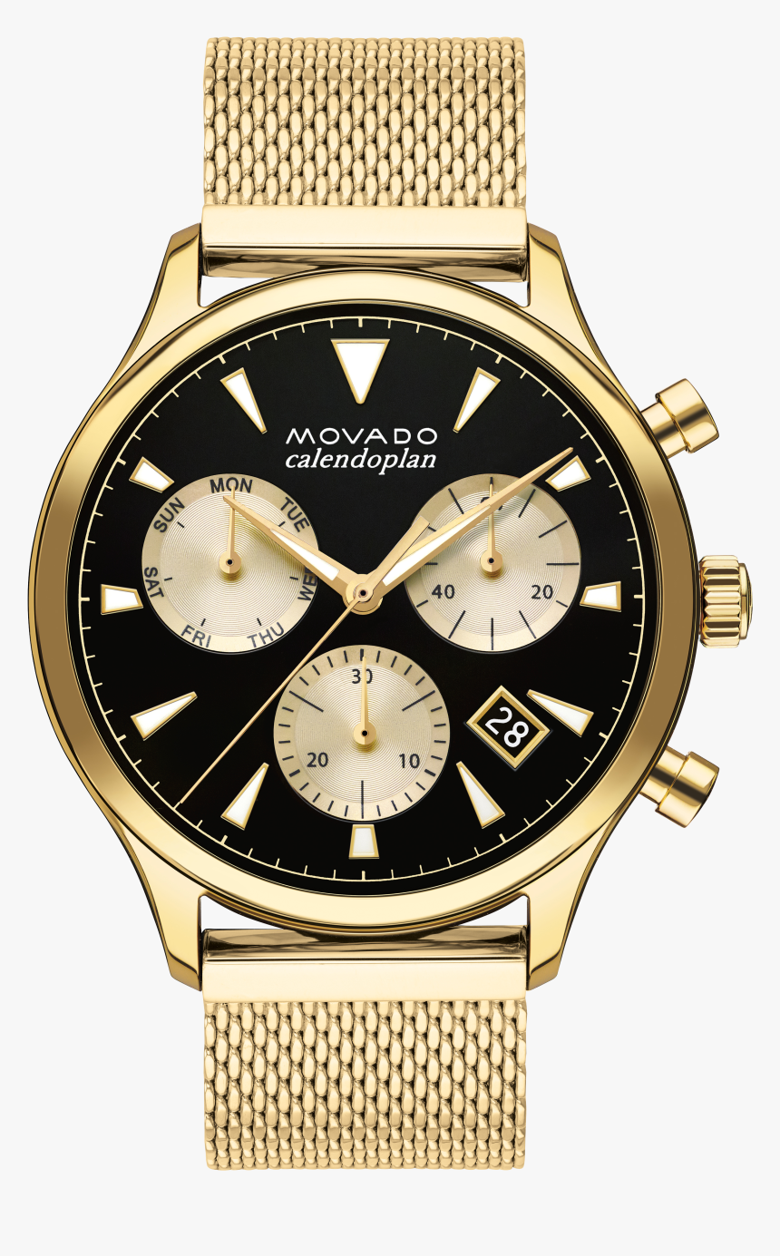 Movado Heritage Series - Movado Heritage Calendoplan Gold, HD Png Download, Free Download