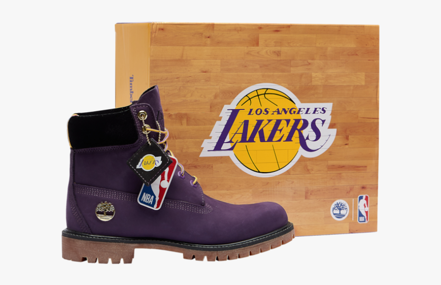 {a2872} Big Kids Timberland X Nba Los Angeles Lakers - Lakers Vs Atlanta Hawk, HD Png Download, Free Download