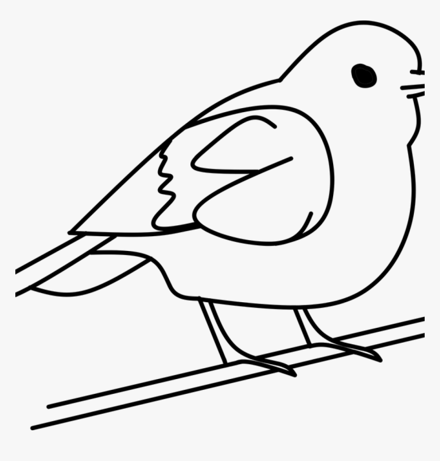 Three Birds Source - Clipart Black And White Bird On A Tree, HD Png Download, Free Download