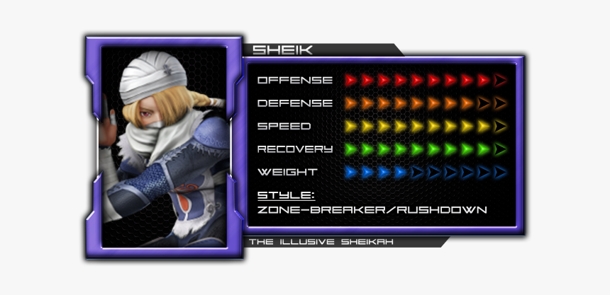 Sheik - Ssb4 Pit Stats, HD Png Download, Free Download