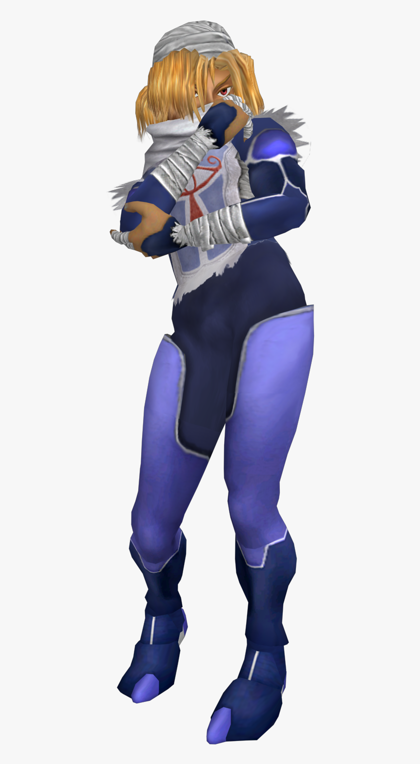 Smash Bros Sheik Ass , Png Download - Smash Bros Melee Sheik Render, Transparent Png, Free Download