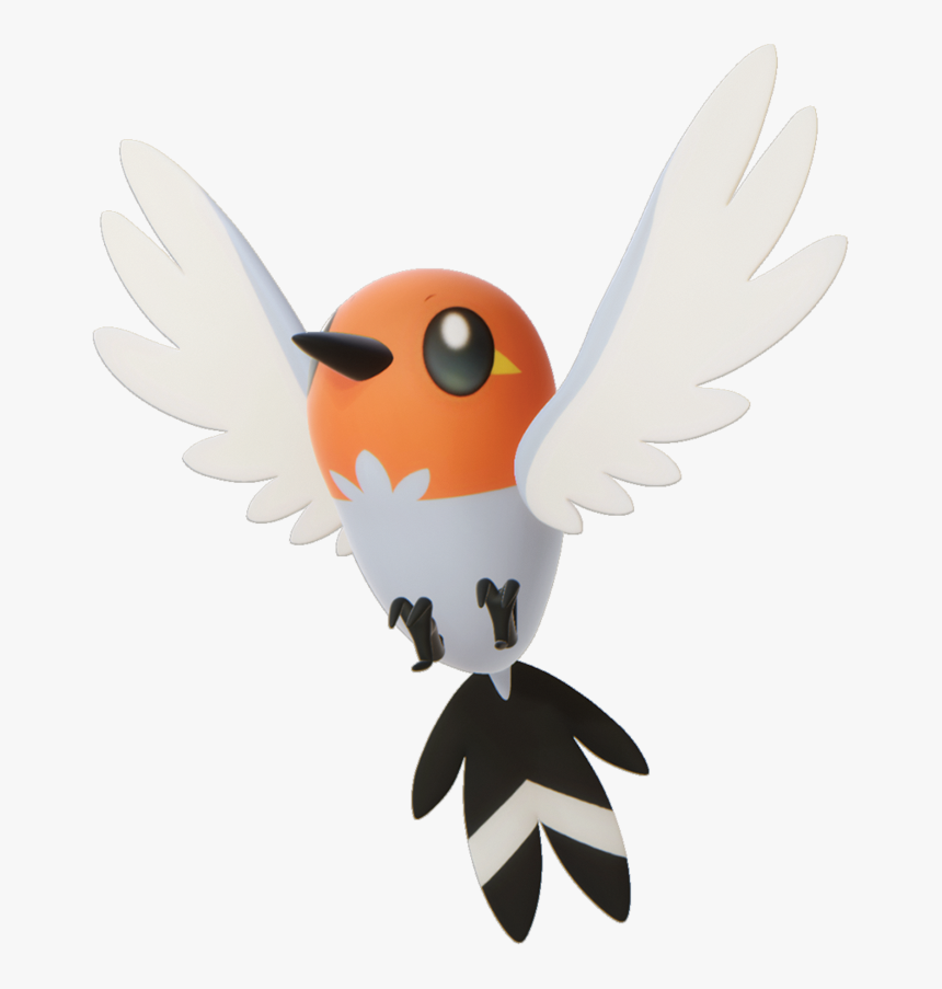 661fletchling Detective Pikachu - Pokemon Red And Black Bird, HD Png Download, Free Download