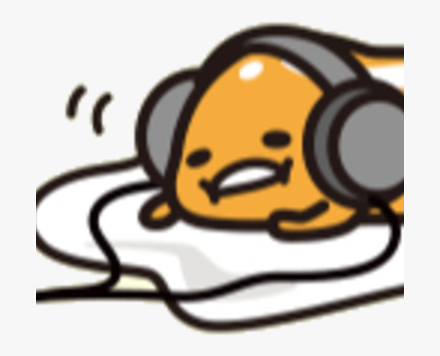 Gudetama With Headphones, HD Png Download, Free Download