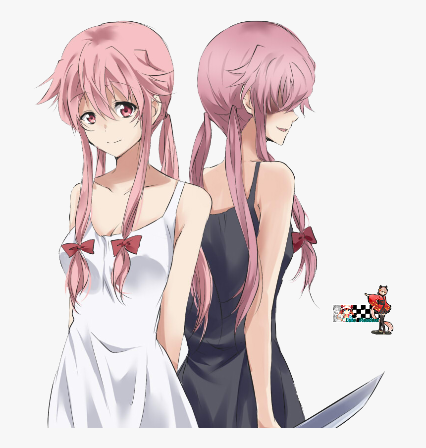 Yuno Gasai Yukiteru Amano - Yuno Gasai Good And Bad, HD Png Download, Free Download