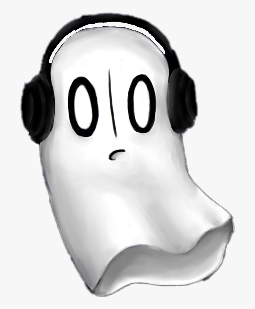 #undertale #ghost #music #headphones #freetoedit - Undertale Ghost Clip Art, HD Png Download, Free Download