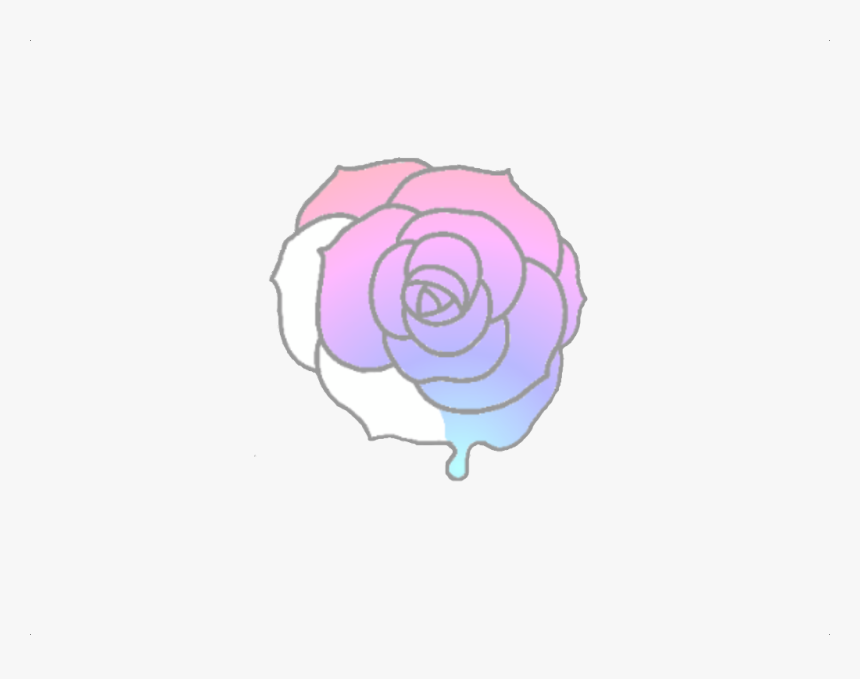 #ftestickers #rose #flowers #floral #pastel #png #purple - Garden Roses, Transparent Png, Free Download