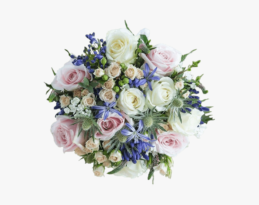 Sentimental Pastel Shapphire Bouquet Flowers Box London - Garden Roses, HD Png Download, Free Download