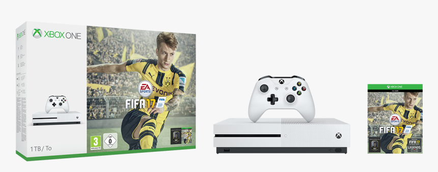 Xboxones 1tbconsole Fifa17 We Groupshot Rgb - Xbox One S Fifa 17 Bundle, HD Png Download, Free Download