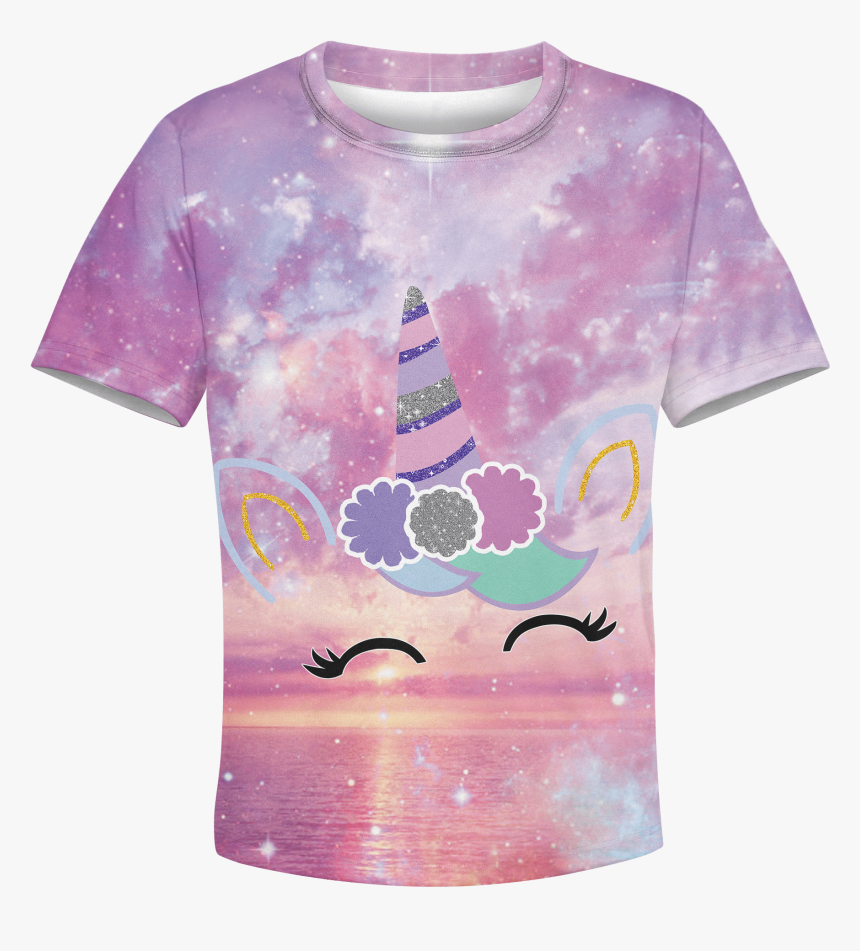 Gearhuman 3d Cute Unicorn Kid Custom Hoodies T-shirt - T-shirt, HD Png Download, Free Download