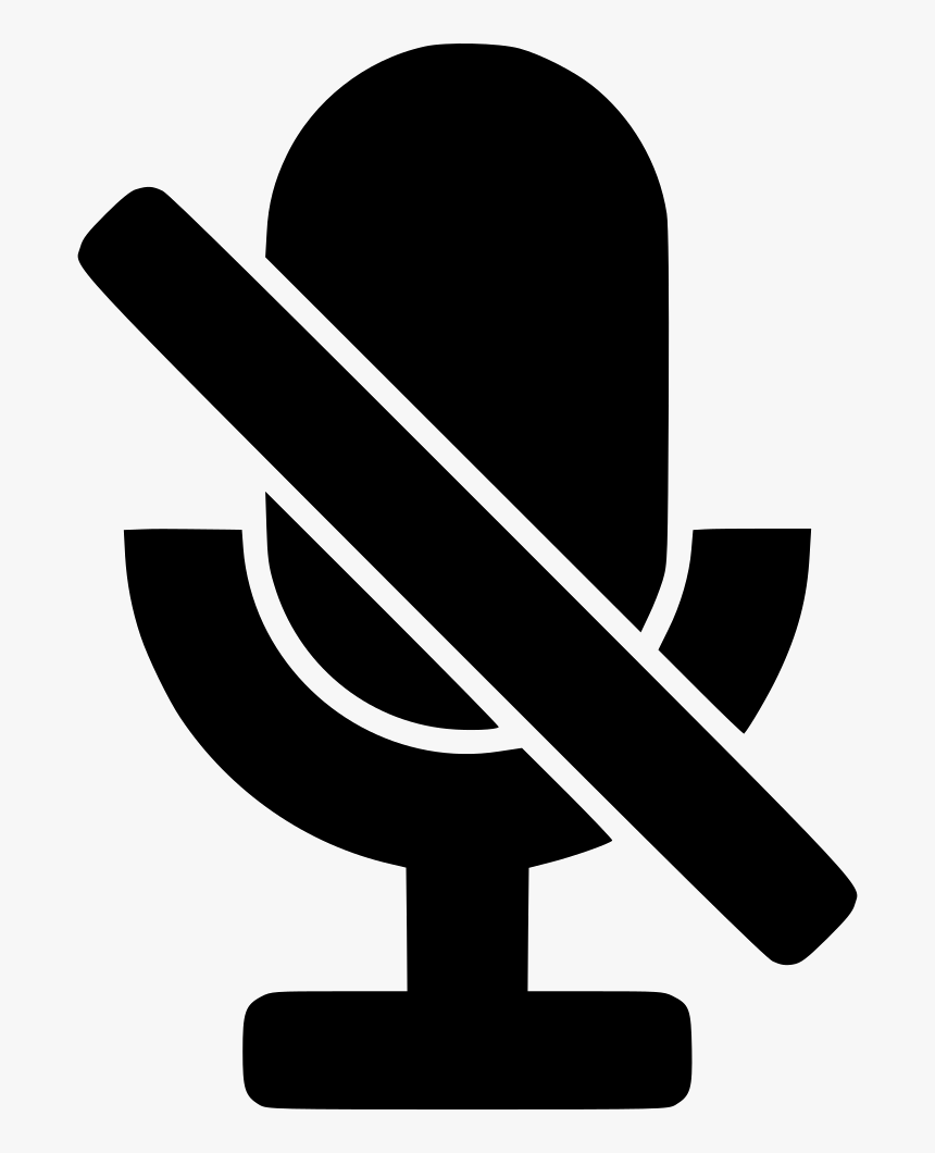 Mute Microphone Comments - Mute Mic Icon Png, Transparent Png, Free Download