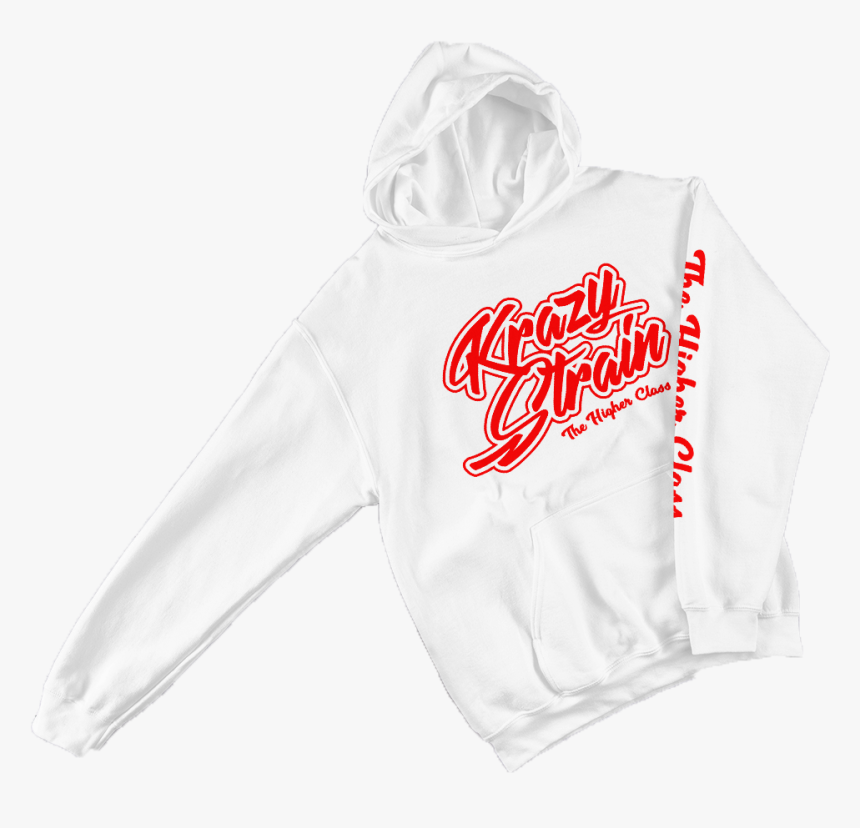 Image Of Red/white Logo Hoodie - Red Hoodie White Logo, HD Png Download, Free Download