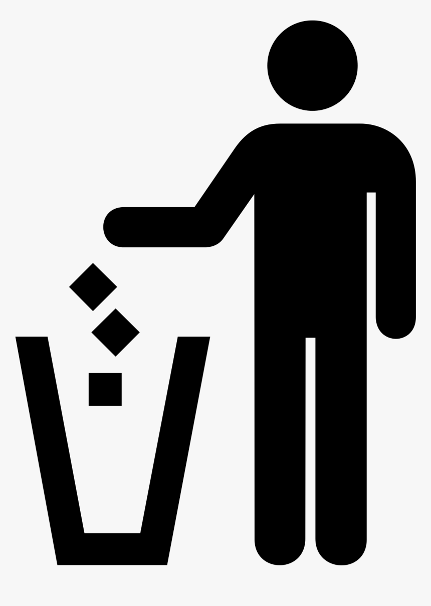 Trash Can Sign Png, Transparent Png, Free Download