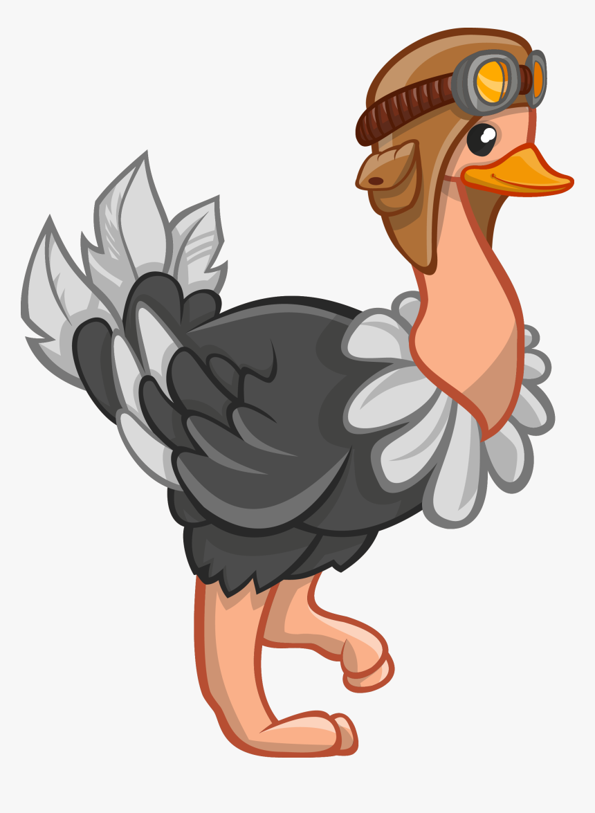 Free To Use & Public Domain Ostrich Clip Art - Ostrich Cartoon Png, Transparent Png, Free Download