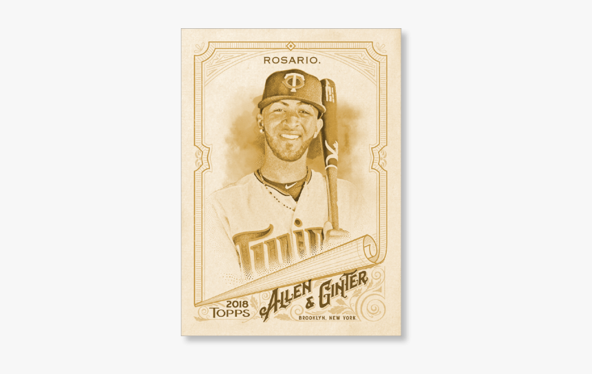 2018 Topps Allen & Ginter Eddie Rosario Gold Ed - Illustration, HD Png Download, Free Download