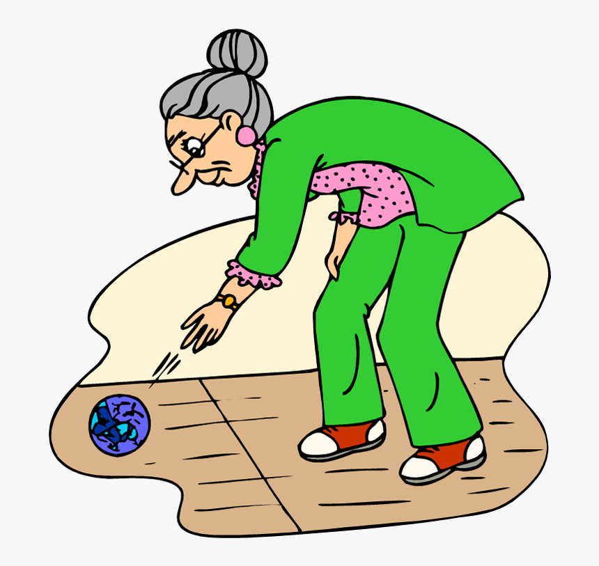 Woman Bowling Clip Art - Old Lady Bowling Clipart, HD Png Download, Free Download