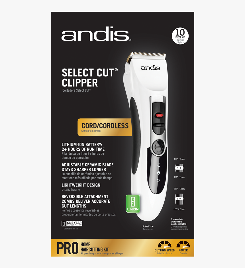 Andis Select Cut Clipper, HD Png Download, Free Download