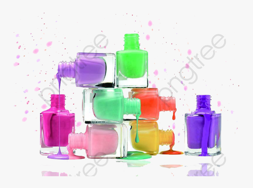 Transparent Nail Polish Clipart - Nail Art Clip Art, HD Png Download, Free Download