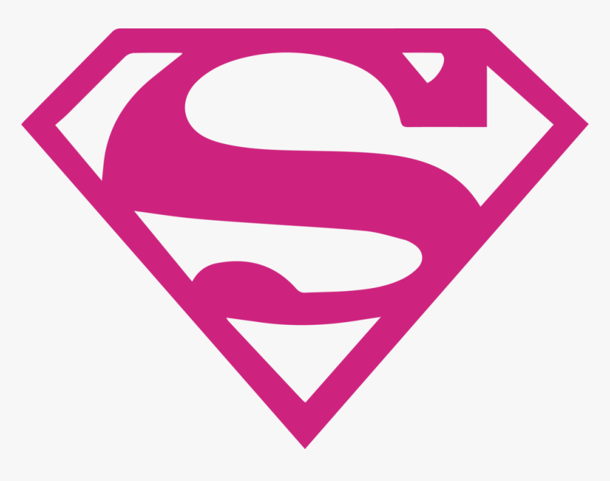 Supergirl Clipart Logo - Superman Logo Pink Png, Transparent Png, Free Download