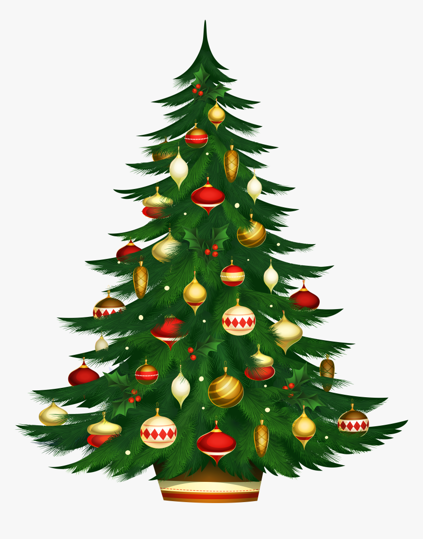 Christmas Poted Tree Png Clipart - Christmas Tree Images Download, Transparent Png, Free Download