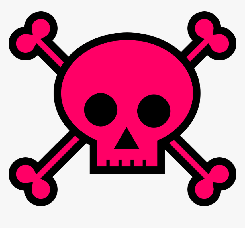 Skull To Use Hd Photos Clipart - Skull And Crossbones Pink, HD Png Download, Free Download