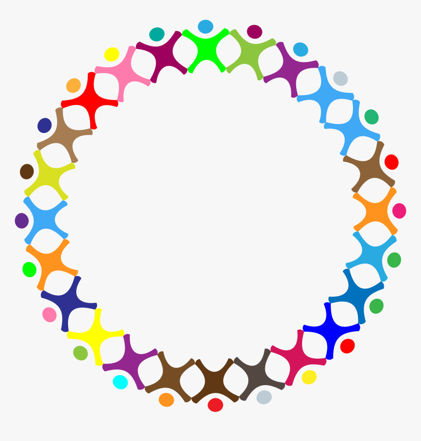 Abstract People Png Clipart - People In A Circle Clipart, Transparent Png, Free Download